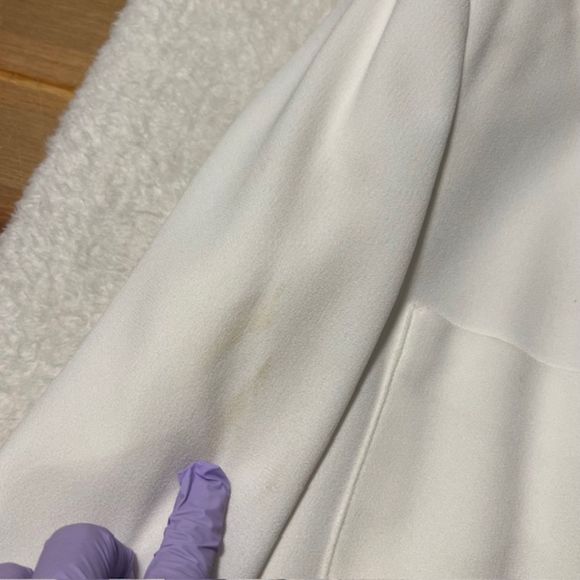 Jones New York Womens Off White Skirt Suit Set Long Sleeve Office Attire Sz 16 - Picture 6 of 14